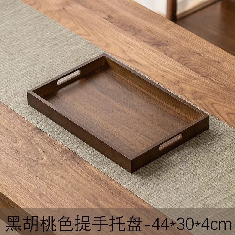 Long Rectangle Bamboo Tea Serving Tray