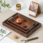 Long Rectangle Bamboo Tea Serving Tray
