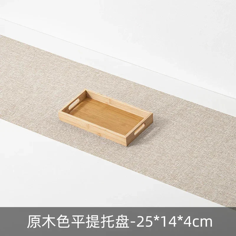 Long Rectangle Bamboo Tea Serving Tray