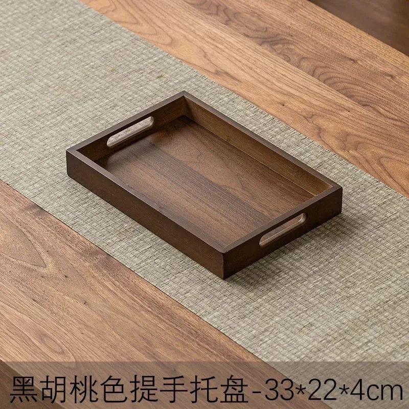 Long Rectangle Bamboo Tea Serving Tray