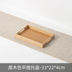 Long Rectangle Bamboo Tea Serving Tray