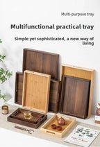 Long Rectangle Bamboo Tea Serving Tray