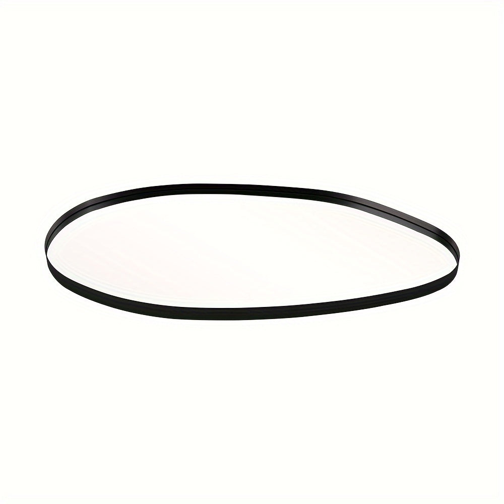 Long-shaped bathroom mirror, ordinary Silvery mirror + iron art + sand black, 4.0 Silvery mirror edge grinding + black High Quality film on the back, transparent protective film on the front, iron art sandblasted black border House Of Avana