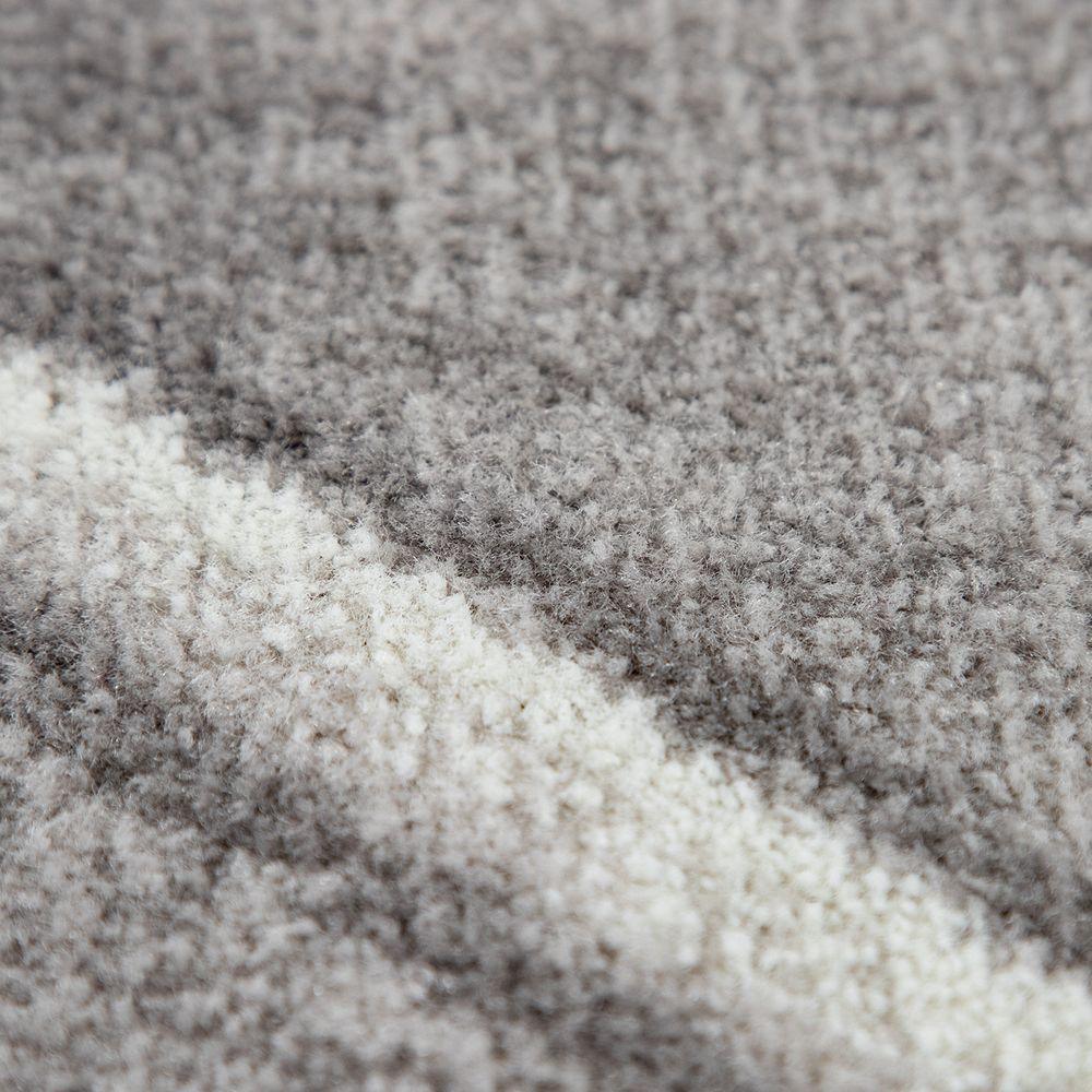 Low-Pile Rug Oriental Design in various gray Tones RugYourHome
