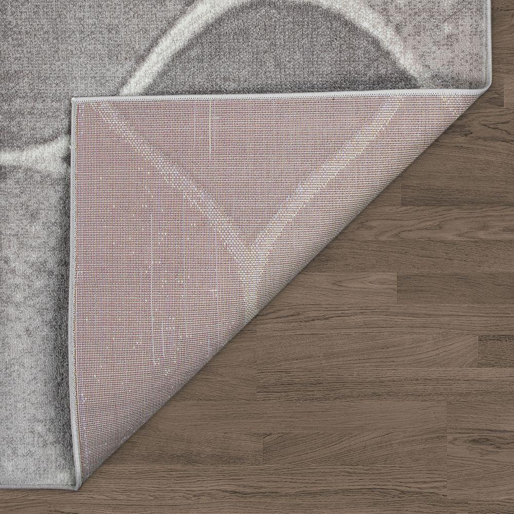 Low-Pile Rug Oriental Design in various gray Tones RugYourHome
