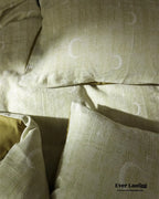 Lucien Silky Vintage Jacquard Bedding Set / Brown Ever Lasting