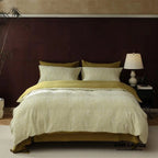 Lucien Silky Vintage Jacquard Bedding Set / Brown Ever Lasting