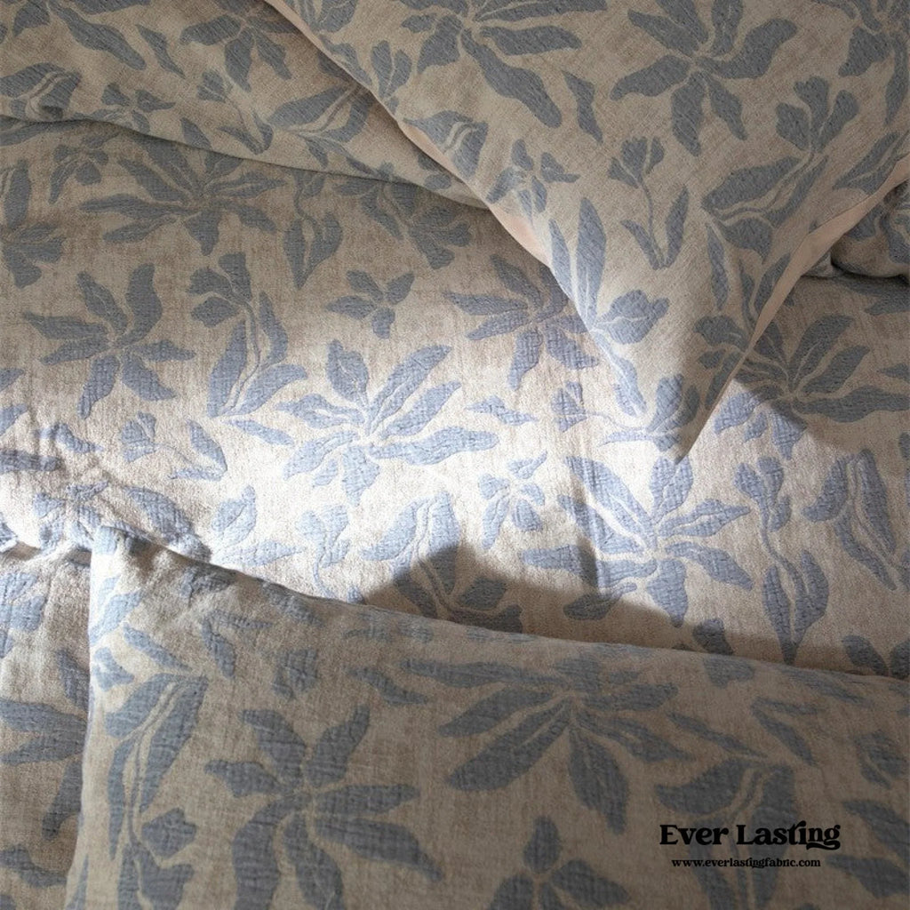 Lucien Silky Vintage Jacquard Bedding Set / Brown Ever Lasting