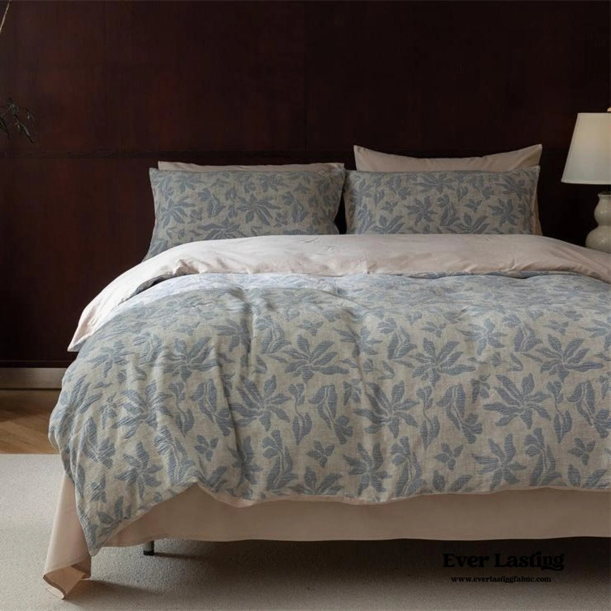 Lucien Silky Vintage Jacquard Bedding Set / Brown
