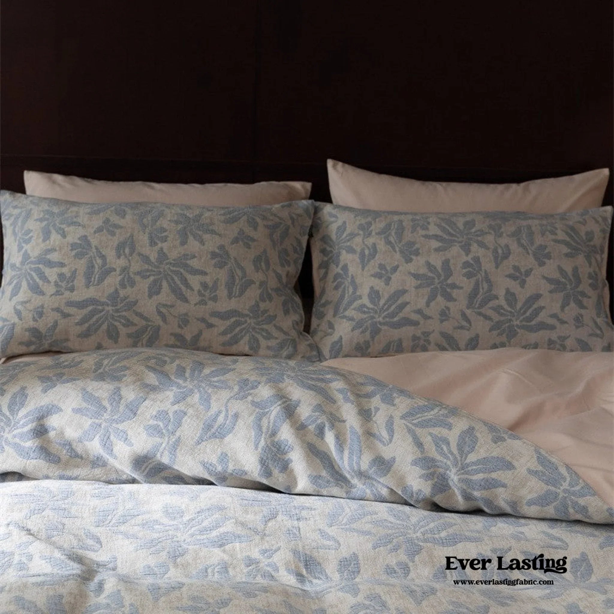 Lucien Silky Vintage Jacquard Bedding Set / Brown