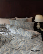 Lucien Silky Vintage Jacquard Bedding Set / Brown
