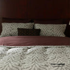 Lucien Silky Vintage Jacquard Bedding Set / Brown