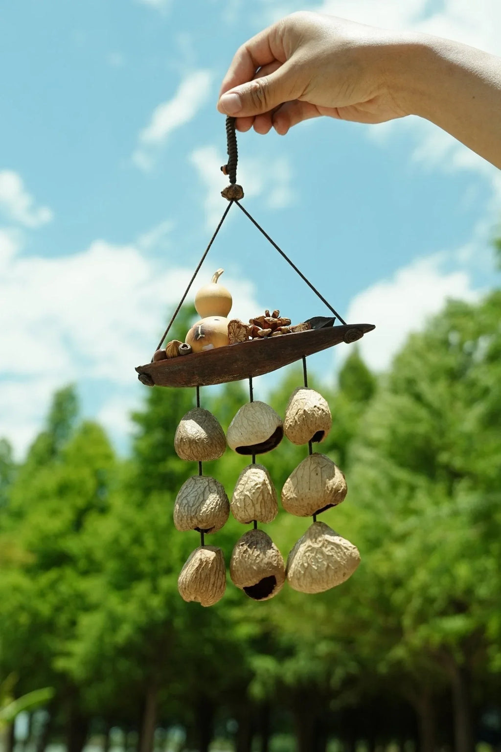 "Lucky Gourd Ark" Gourd Seed Wind Chime