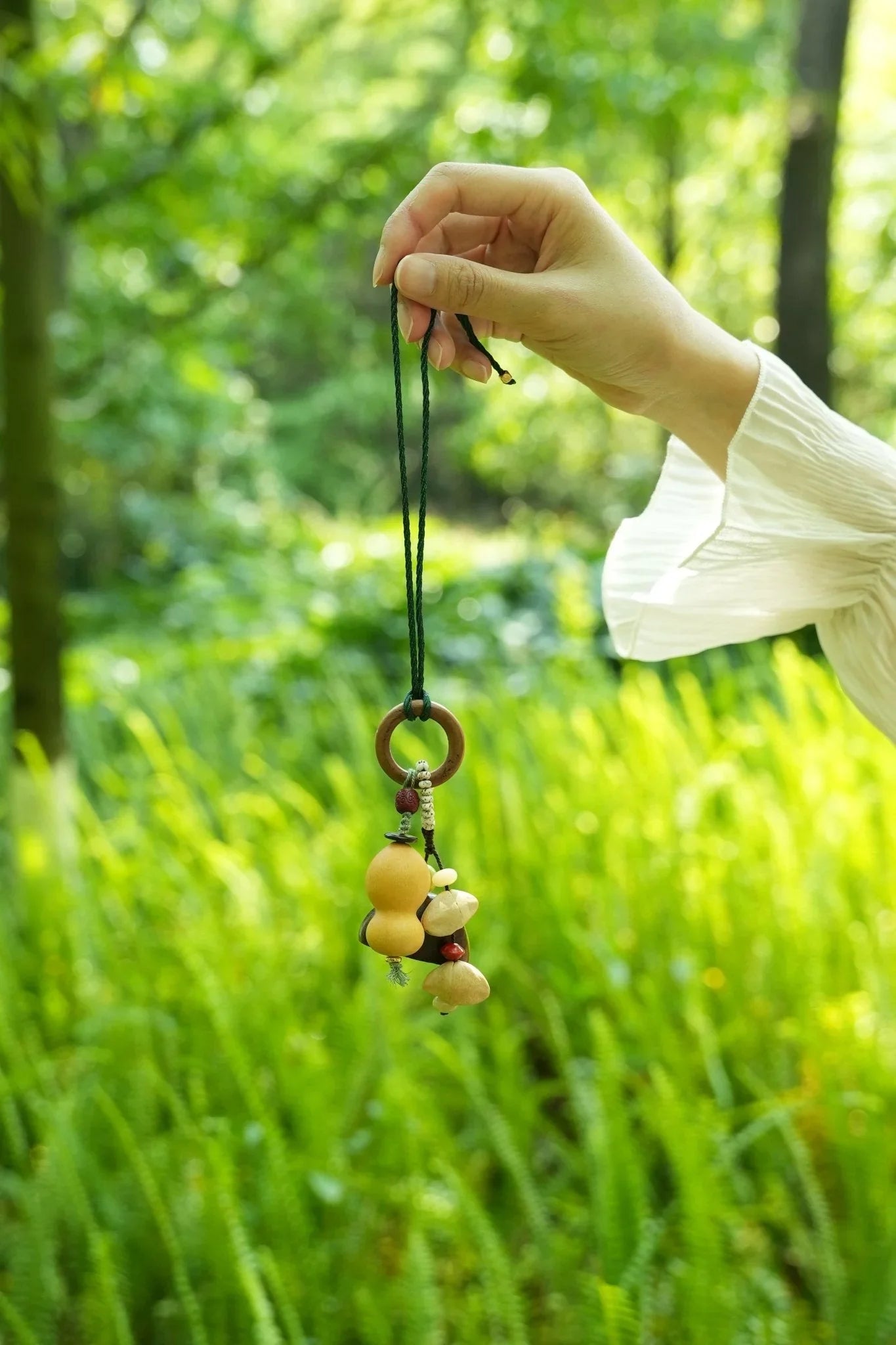 "Lucky Gourd Sprite" Calabash Seed Charm