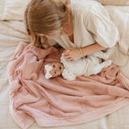 Lush Receiving Blankets, lifestyle image - House Of Avana