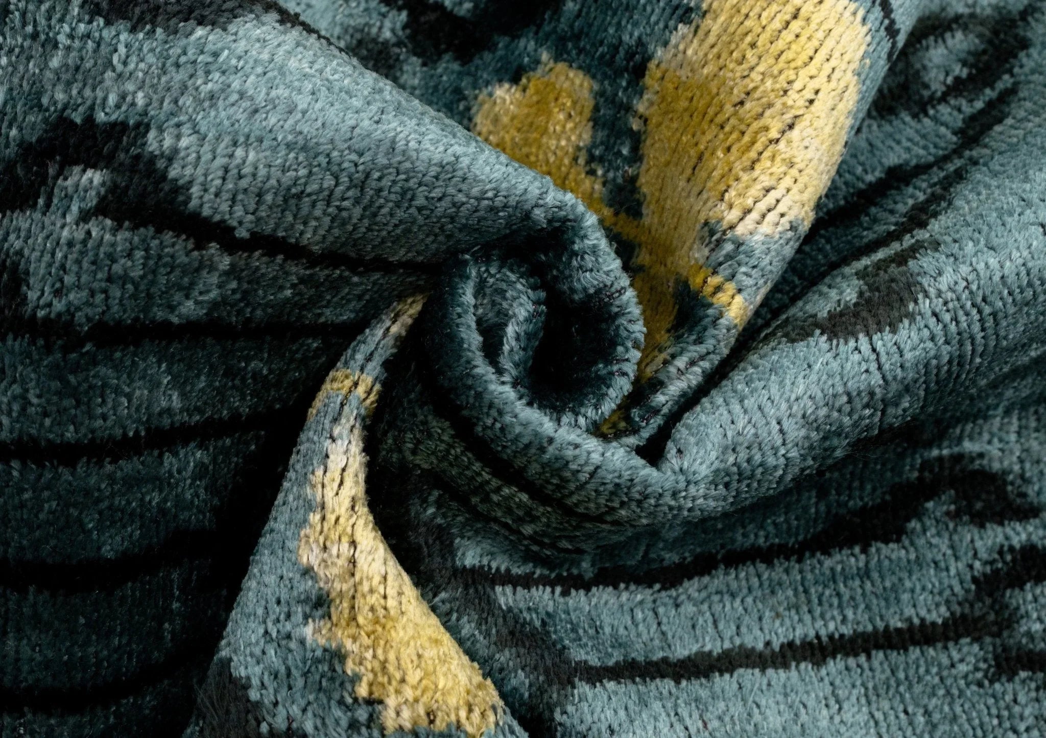 Luxurious 16x24 Handmade Ikat Silk Velvet Pillow with Premium Down Feather Insert by Canvello – Striking Vegetable Dyed Patterns Canvello