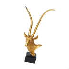 Luxurious Antelope Head Figurine With Fine Detail For Office And Home Gift