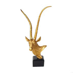 Luxurious Antelope Head Figurine With Fine Detail For Office And Home Gift