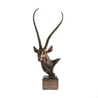 Luxurious Antelope Head Figurine With Fine Detail For Office And Home Gift