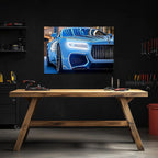Luxury Car Neon Wall Art - UV Printed LED Plexiglass Sign for Garage, Man Cave & Showroom - Adjustable Light and Free Shipping Peony Atelier