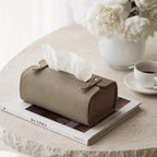 1pc Luxury Faux Leather Tissue Box Holder - Elegant Beige/White/ Brown/, Compact Tabletop Organizer with Open-Top Design, for Living Room, Bathroom, Office, Dining - Durable & Easy-Clean Surface - Ideal Housewarming Gift, Bat House Of Avana
