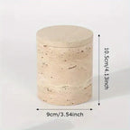 Luxury Marble Organizer Canister - Handcrafted Round Stone Container for Vanity, Office | Gift Set with Lid for Makeup Brushes & Coffee Lovers House Of Avana