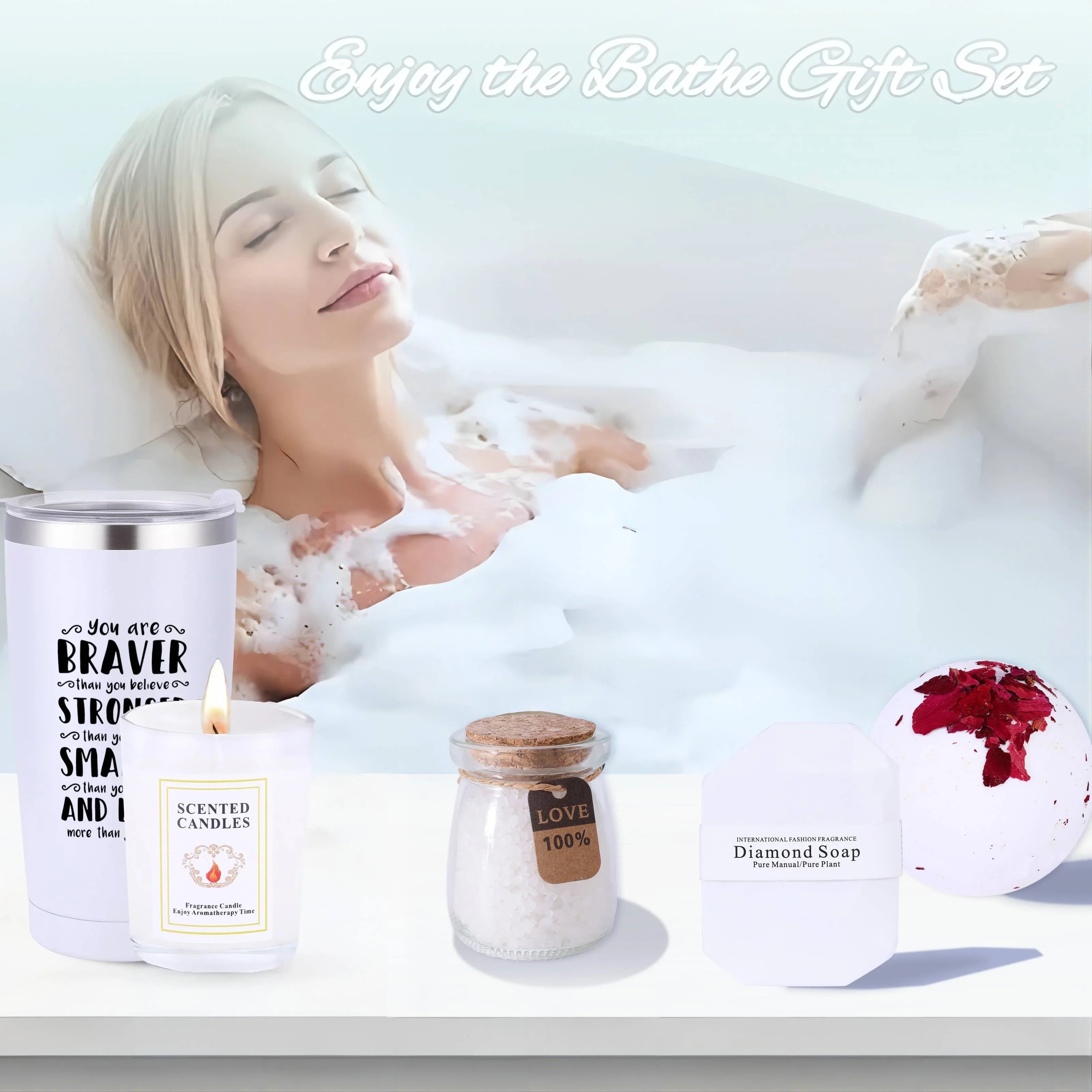 Women Men Inspirational Gifts 8pcs Basket for Women Men Her Friend Coworker Bestie Birthday Women Confirmation Encouragement Cheer up Bonus Good Luck Proud of You Tween Girl College Student Gifts Unique Christmas Stuff Coffee House Of Avana