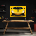 Luxury Supercar Neon Wall Art - UV Printed LED Plexiglass Sign for Garage, Man Cave & Exotic Car Lovers - Adjustable Light and Free Shipping Peony Atelier