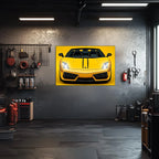 Luxury Supercar Neon Wall Art - UV Printed LED Plexiglass Sign for Garage, Man Cave & Exotic Car Lovers - Adjustable Light and Free Shipping Peony Atelier