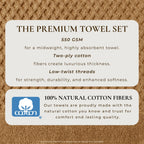 Cotton Diamond Waffle Weave Bath Towel Set - Grayson Collection