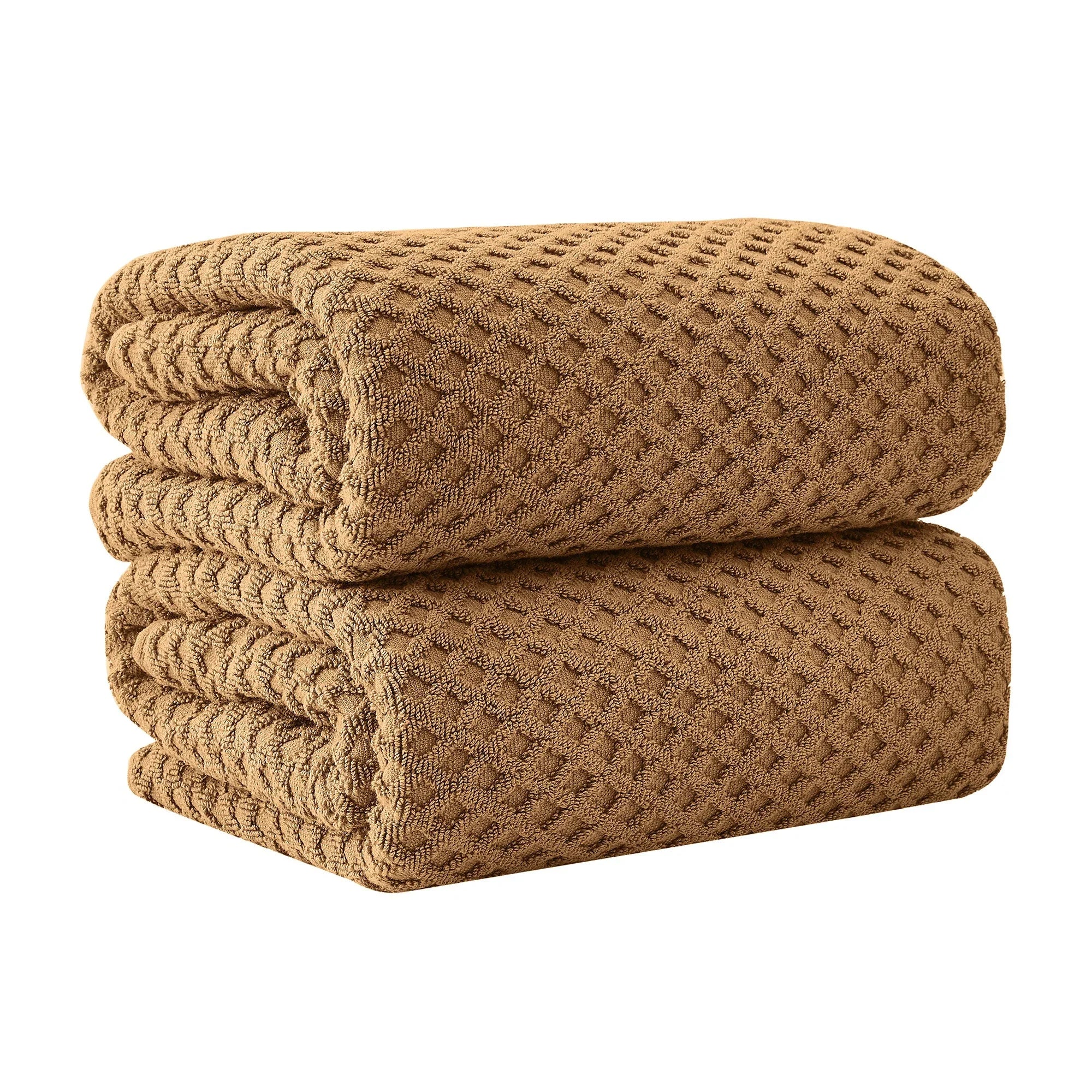 Cotton Diamond Waffle Weave Bath Towel Set - Grayson Collection