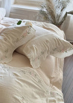 Maeve Floral Double Gauze Bedding Set / Pink Ever Lasting