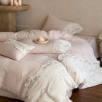 Maeve Floral Double Gauze Bedding Set / Pink Ever Lasting