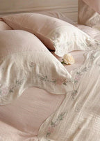 Maeve Floral Double Gauze Bedding Set / Pink Ever Lasting