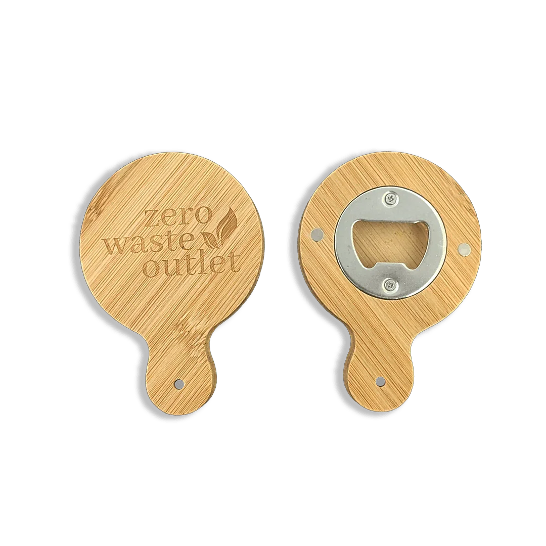 Magnetic Bamboo Bottle Opener Zero Waste Outlet