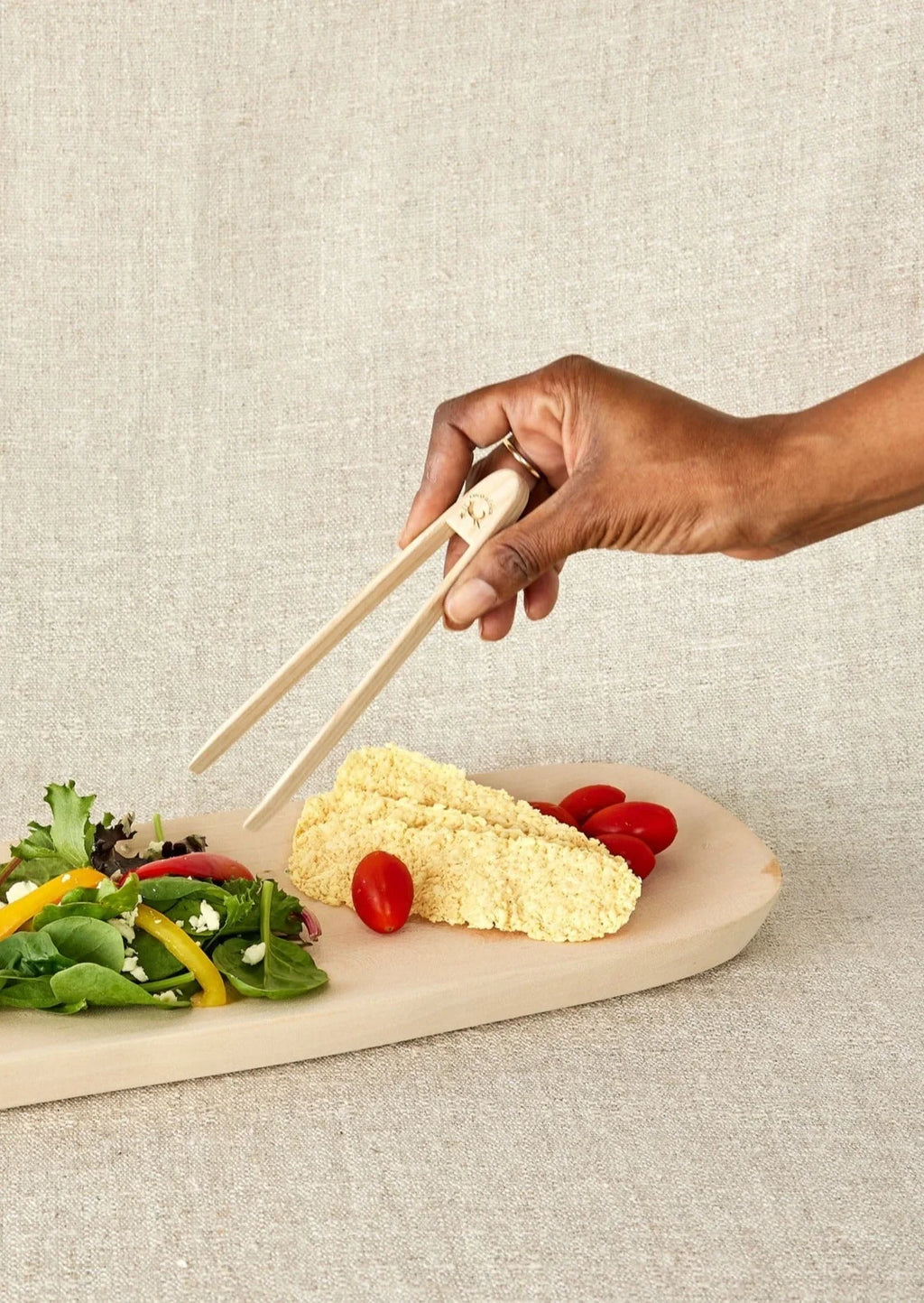 Magnetic Wooden Toast & Garnish Tongs Kanju Interiors