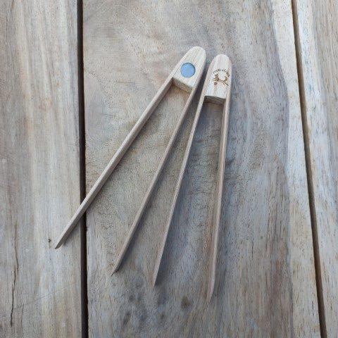 Magnetic Wooden Toast & Garnish Tongs Kanju Interiors