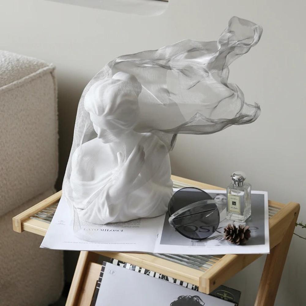 Large Abstract Sculpture – Painted Resin [[SKU:HOA-SCU-536-A]]