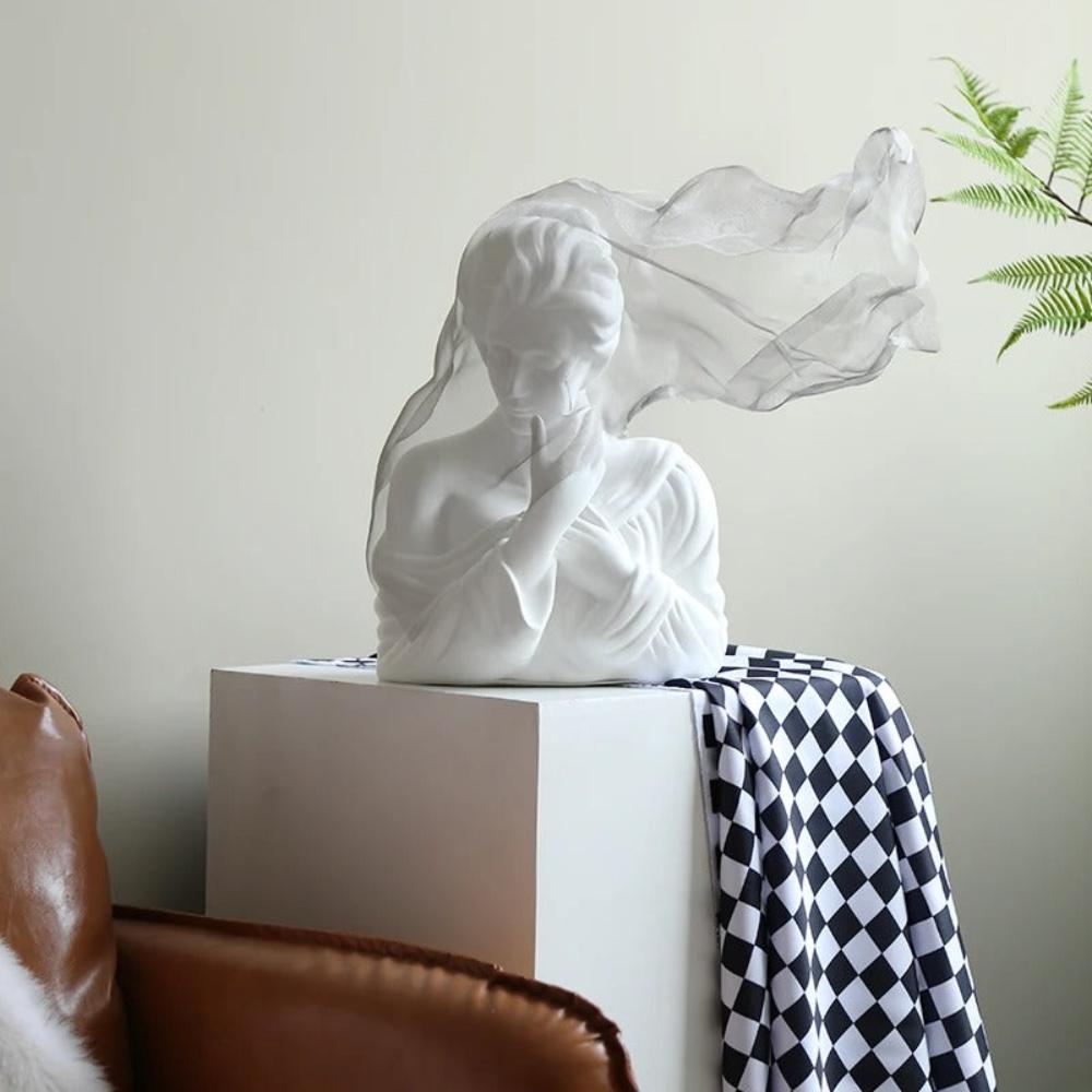 Large Abstract Sculpture – Painted Resin [[SKU:HOA-SCU-536-A]]