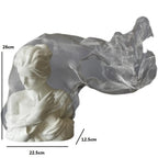 Large Abstract Sculpture – Painted Resin [[SKU:HOA-SCU-536-A]]