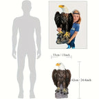 24.5in Huge Eagle Statue, Garden Patio Ornament For Garden, Porch House Of Avana