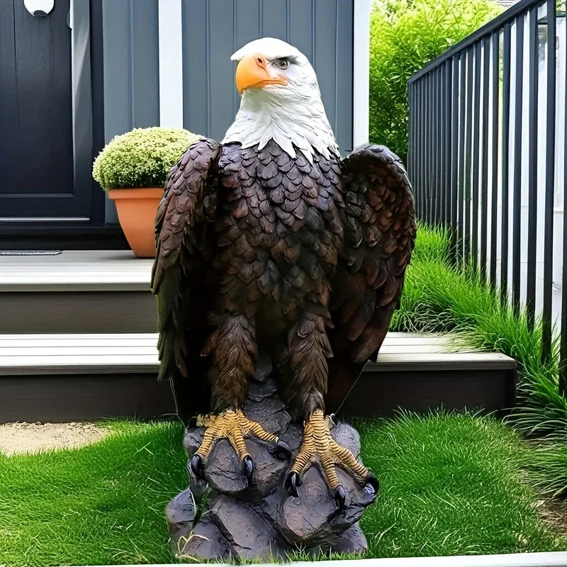 24.5in Huge Eagle Statue, Garden Patio Ornament For Garden, Porch House Of Avana