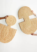 Maravi Natural Palm Leaves Woven Wall Art Kanju Interiors