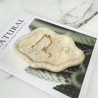 Natural Marble Cloud-Shaped Jewelry & Cosmetic Display Tray - Polished Irregular Decorative Organizer for Home Office Desk, Key Holder, Gift for Her, Office Decor And Accessories, Elegant Design, Smooth Finish, Beauty Enthusi House Of Avana