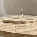 Polished white marble cloud-shaped tray, irregular decorative storage - House of Avana