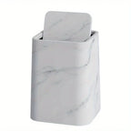 15l/3.96gal Marble Stylish Nordic Trash Can - Large Capacity Square Wastebasket for Living Room,... - House Of Avana