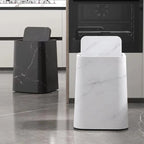 15l/3.96gal Marble Stylish Nordic Trash Can - Large Capacity Square Wastebasket for Living Room,... - House Of Avana