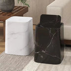 15l/3.96gal Marble Stylish Nordic Trash Can - Large Capacity Square Wastebasket for Living Room,... - House Of Avana