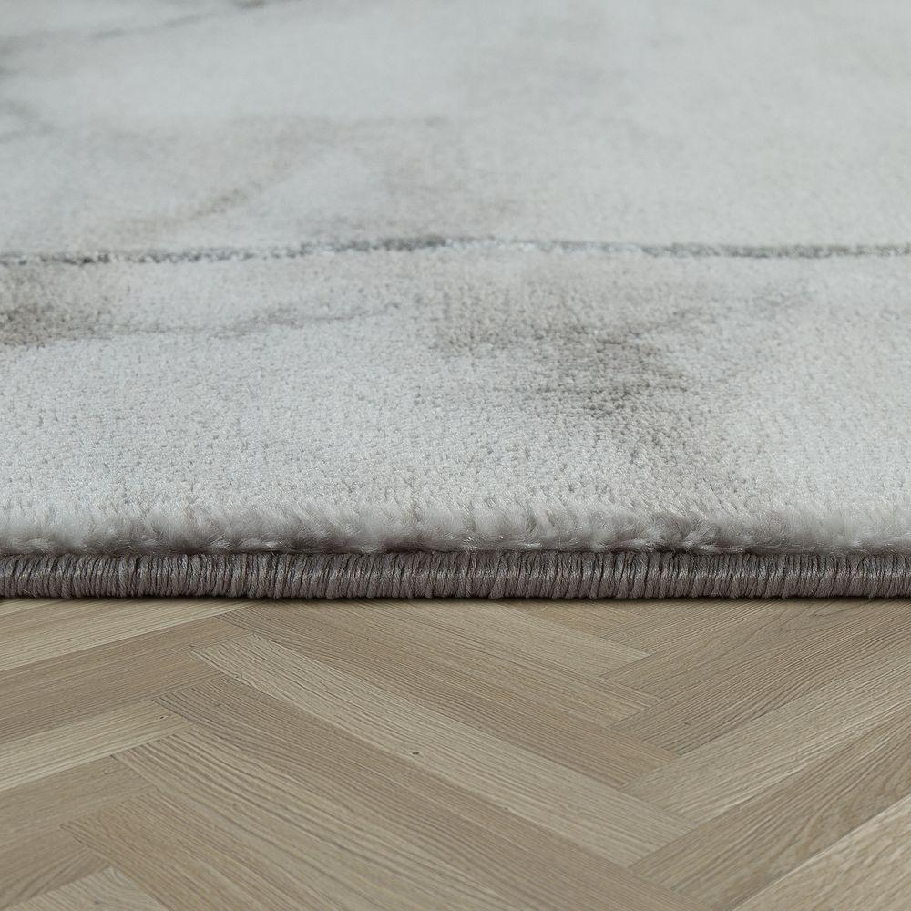 Marble Patten Area Rug in Gold Cream for Living Room with Contour Cut RugYourHome
