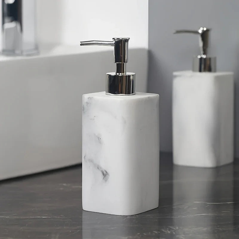 Marble-Patterned Lotion Bottle And Dispensing Bottle House Of Avana